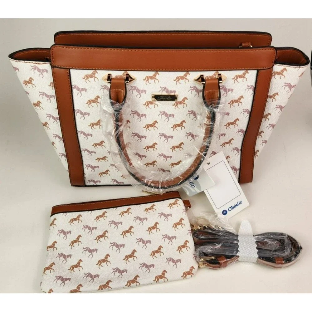 Hand Shoulder Crossbody Bag Animal Horse Design equestrian - Picture 2 of 12